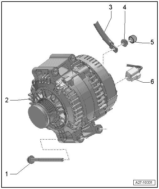 Overview - Generator, Version 1 without Bushing