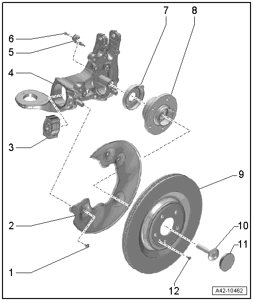 Overview - Wheel Bearing, Vehicles with FWD