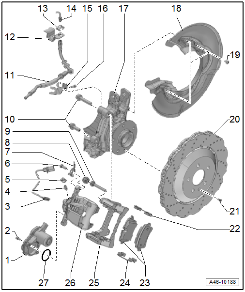 Overview - Rear Brakes, Steel Brakes