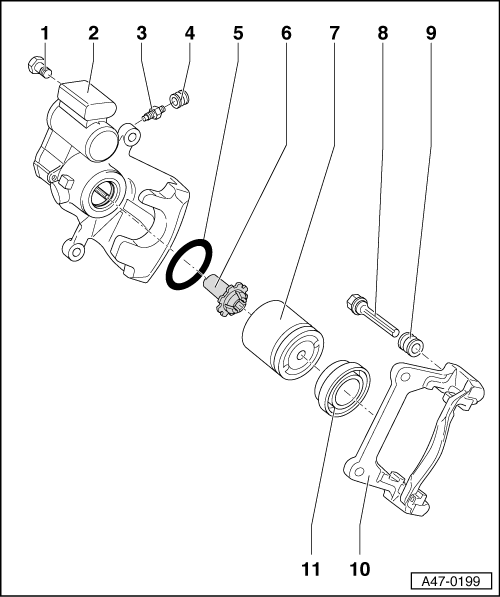 Overview - Rear Brake Caliper
