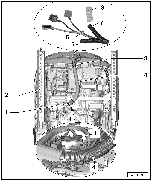 Overview - Seat Pan, Modular Wiring Routing
