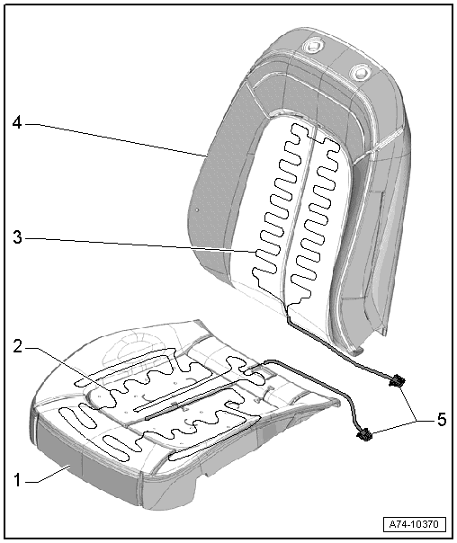 Overview - Seat Heating Element, Standard Seat/Sport Seat