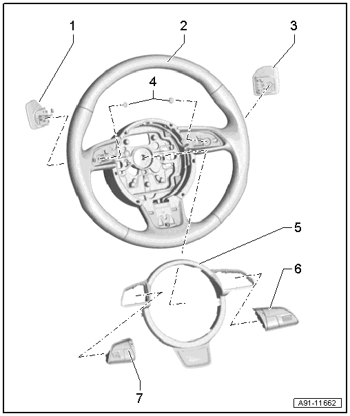 Overview - Multifunction Steering Wheel, 3-Spoke Steering Wheel Overview - Multifunction Steering Wheel, 3-Spoke Steering Wheel