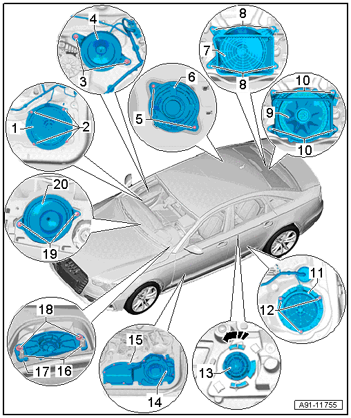 Speaker, Standard, BOSE, Sedan