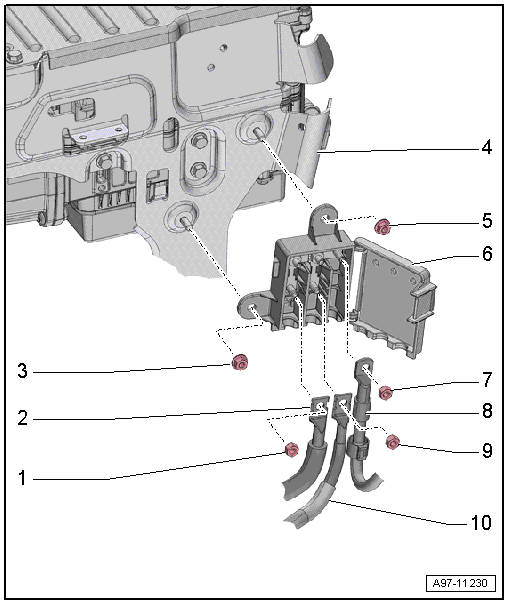 Overview - Relay Carrier, Fuse Panel, E-Boxes, with High Voltage System